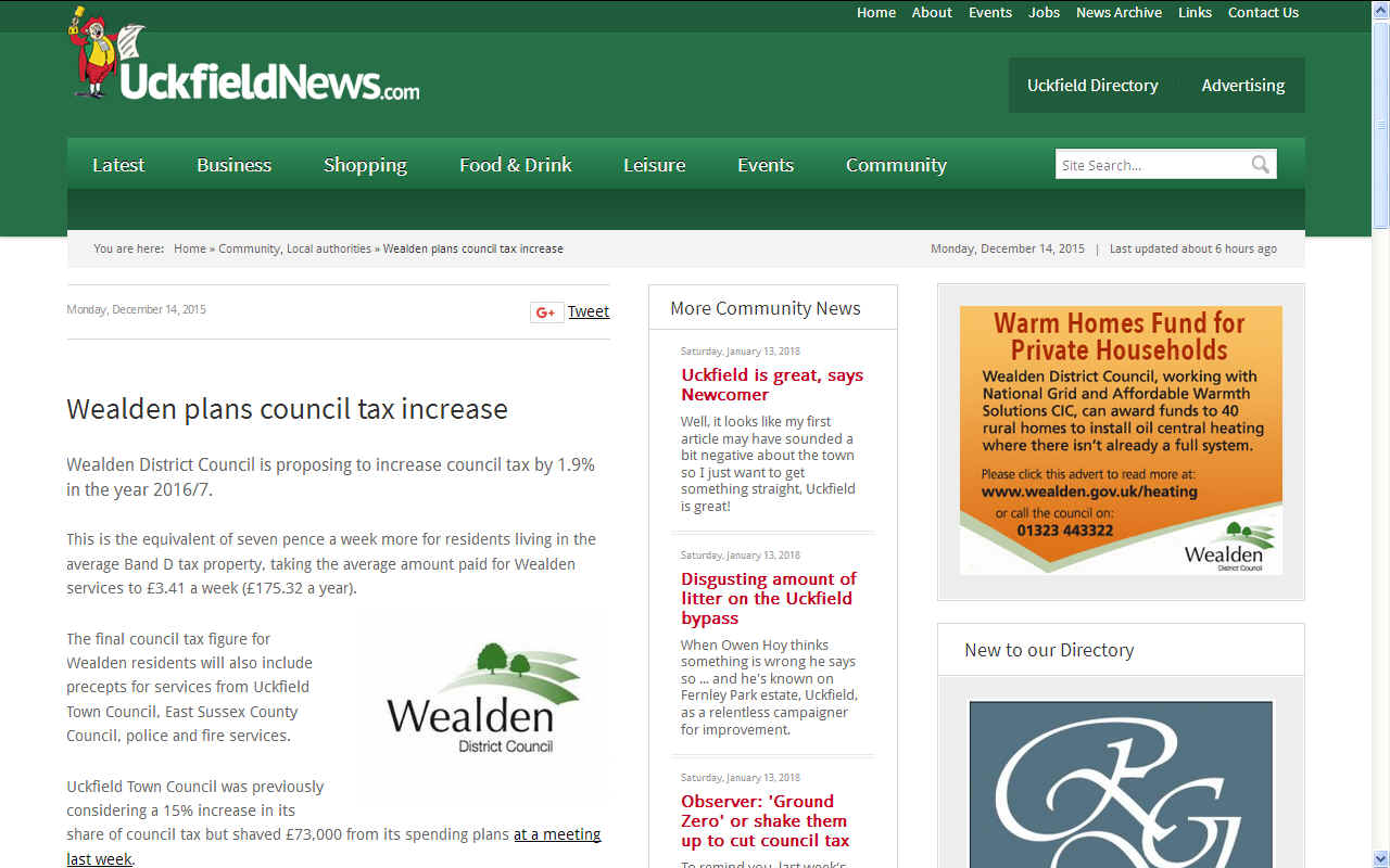 Wealden council tax increases from overspending and negligence