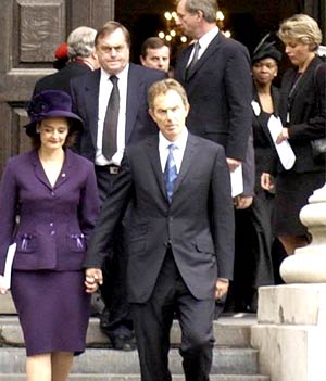 Tony Blair and Cherie Booth