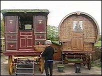 Gypsy traditional travellers wagon