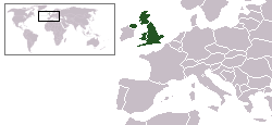 Location of The United Kingdom