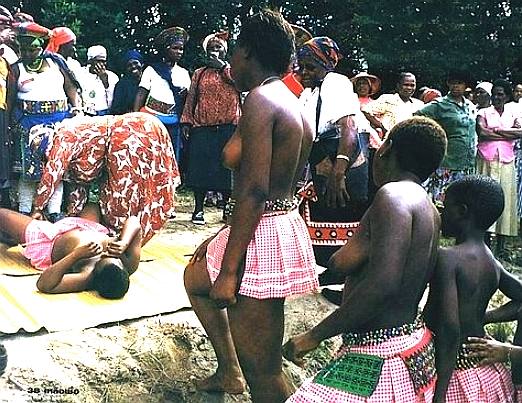 African tribal virginity testing