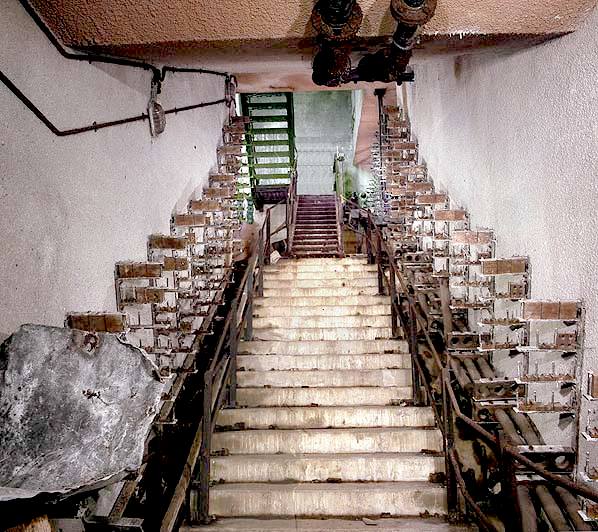 Stairway to Freedom, the steps leading out of the underground bunker at Wartling