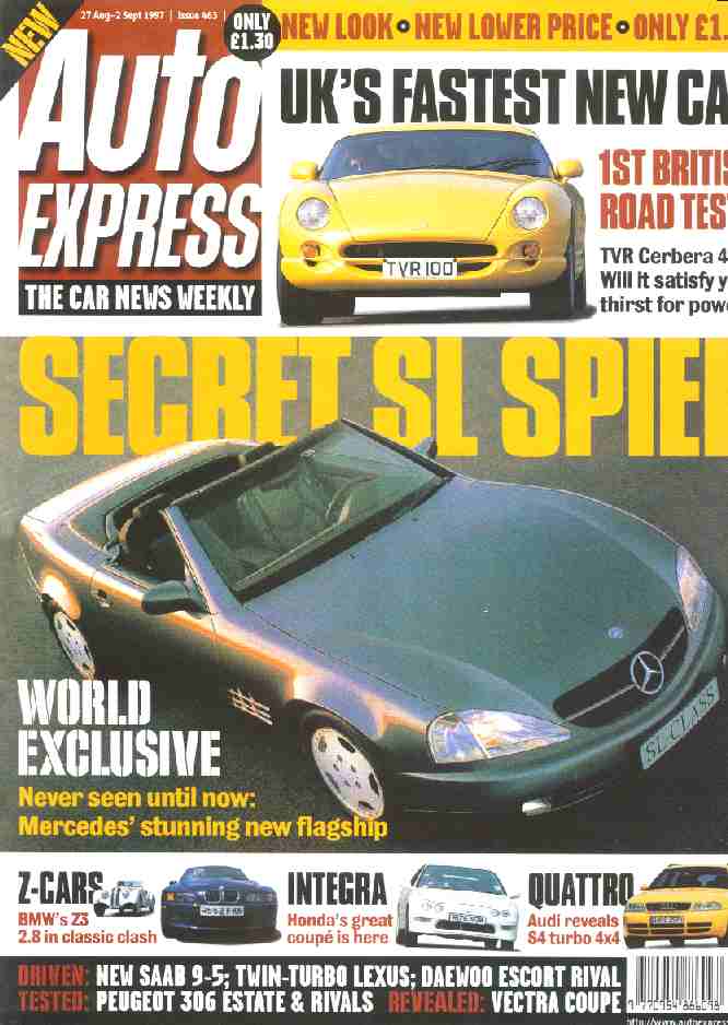 Auto Express cover September 1997