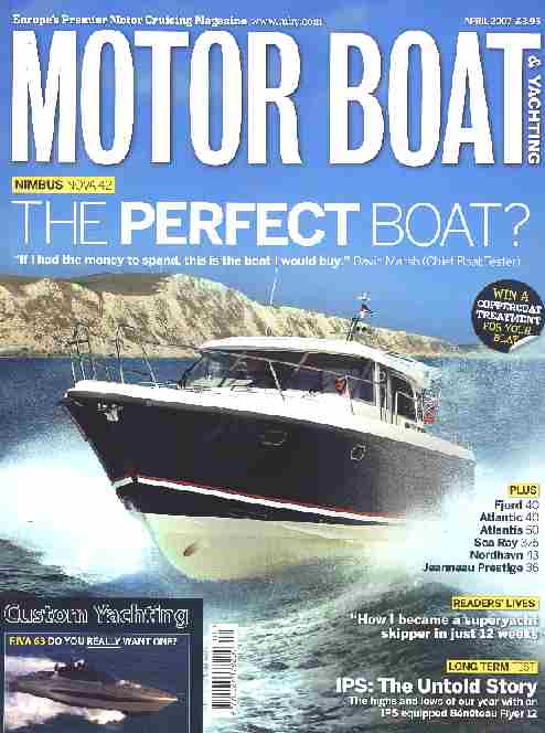 Motor Boat & Yachting magazine front cover April 2007