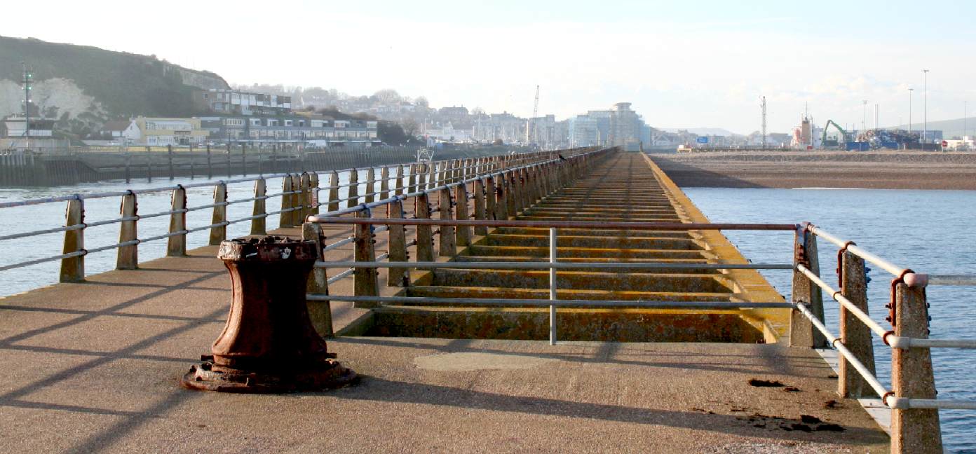 The port of Newhaven in Sussex