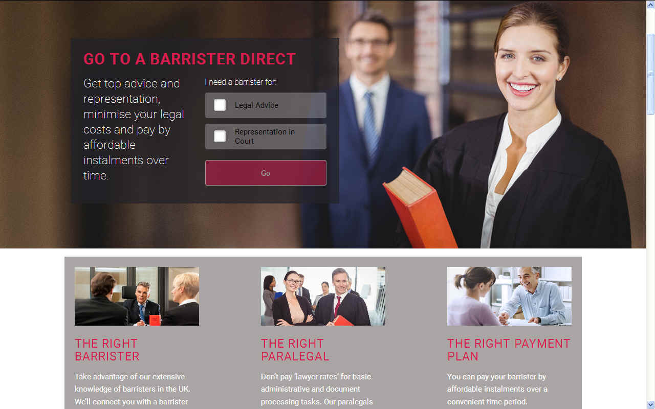 Barristers direct, affordable legal representation