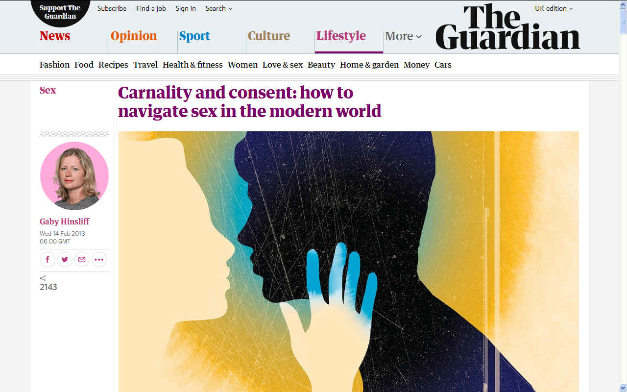 How to navigate sex in the modern world, The Guardian