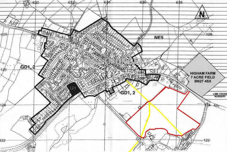 Proposal for 70 houses in Herstmonceux village by Barton Willmore