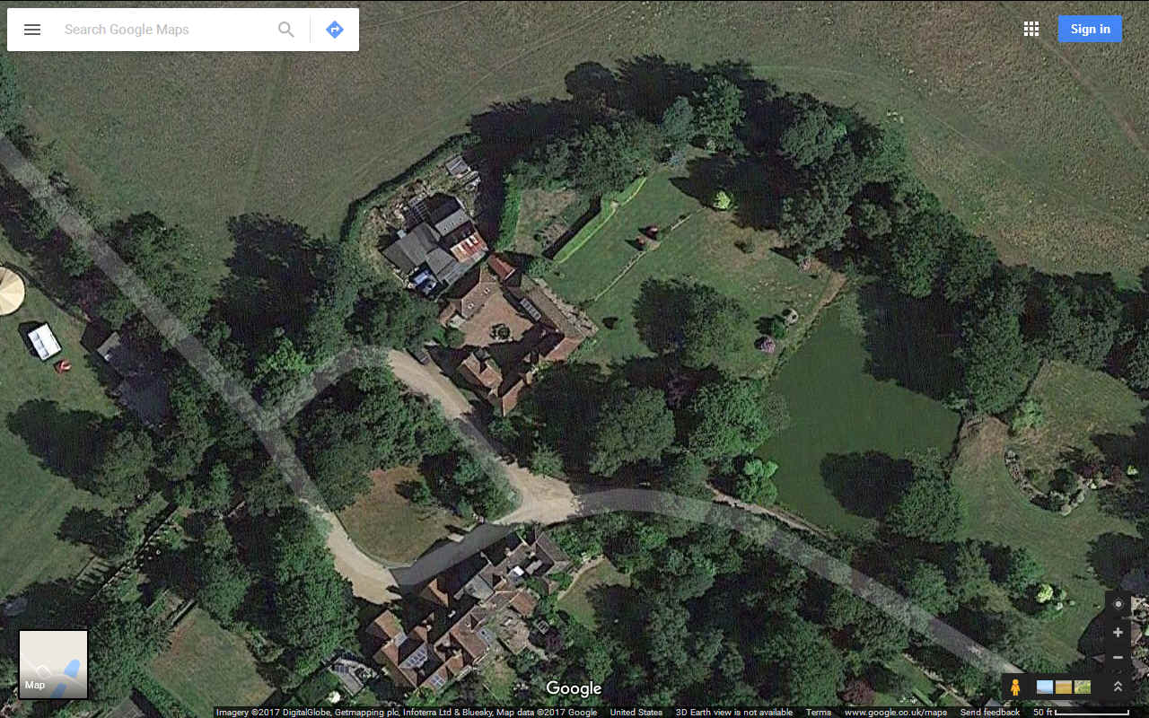 Lime Park centred on the Old Rectory owned by Peter Townley