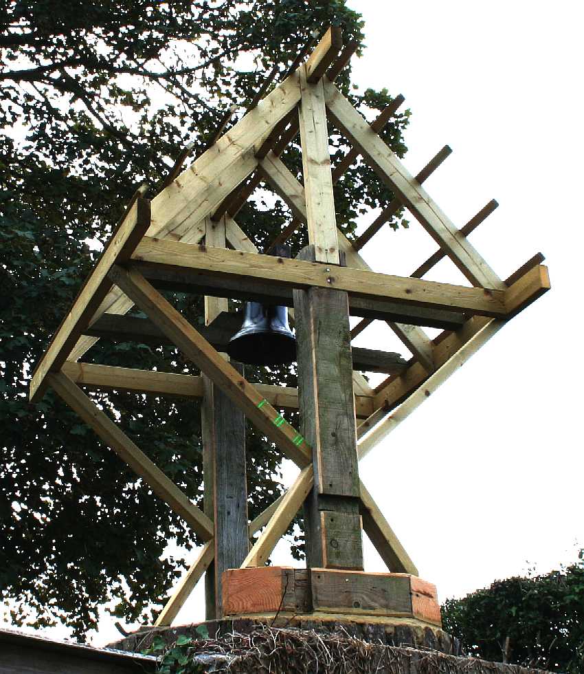 Well head and belfry restoration at Herstmonceux Museum in East Sussex
